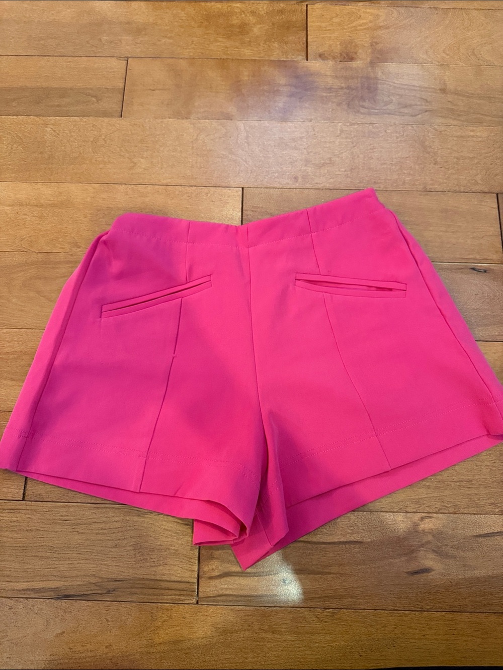 Forever 21 Bright Hot Pink High Waist Tailored Shorts